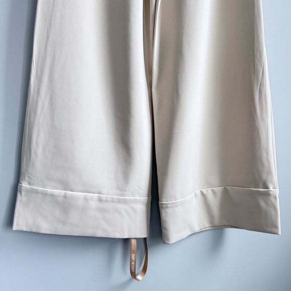 NWT MESHKI Katarina Wide Leg Suiting Pants Sand Size M High Rise Pleated - Picture 8 of 16